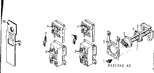 Controls Diagram and Parts List for 183321340  Kenmore Water Heater