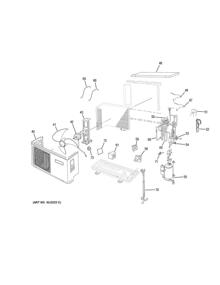 Room Air Conditioner Diagram and Parts List for HSU18VHJDBW  Haier Air Conditioner
