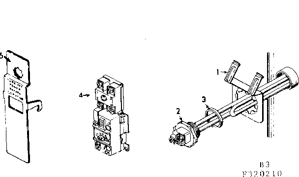 Controls Diagram and Parts List for 183323811  Kenmore Water Heater