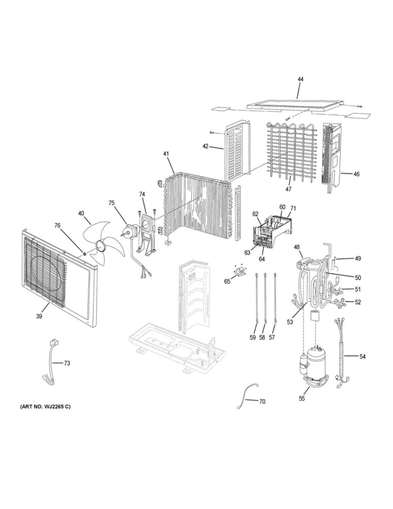 Room Air Conditioner Diagram and Parts List for HSU24VHGDBW  Haier Air Conditioner