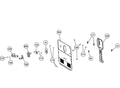 Part Location Diagram of 0060231359 Haier ICE MAKER SOCKET COVER