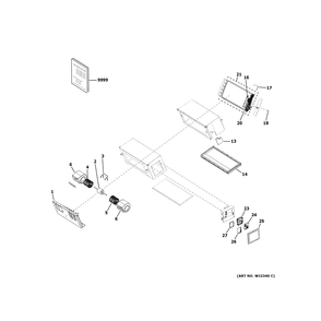 Part Location Diagram of WJ26X28133 GE VAPOR PIPE SENSOR