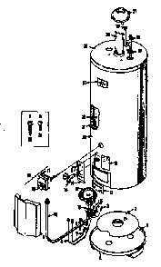 Part Location Diagram of 018064 Maytag Water heater gas control valve