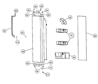 Part Location Diagram of WR01X27334 GE SCREW DOVE TAIL
