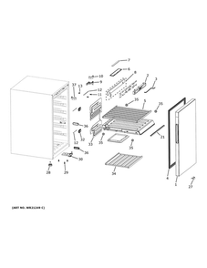 Part Location Diagram of WR55X37200 GE SIDE LED LIGHT