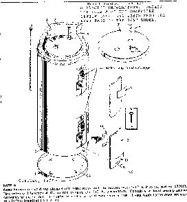 Replacement Parts Diagram and Parts List for 183326311  Kenmore Water Heater