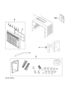 Room Air Conditioner Diagram and Parts List for QHV05LXQ1  Haier Air Conditioner