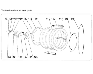 Part Location Diagram of 0030800477F Haier BARREL ROLL