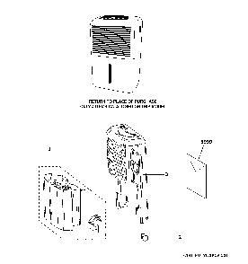 Part Location Diagram of WK85X22282 GE FILTER