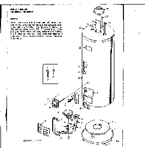 Replacement Parts Diagram and Parts List for 183330813  Kenmore Water Heater