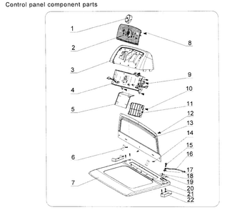 Part Location Diagram of WH18X27364 GE DRYER COMPUTER SEQUENCER