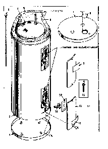 Replacement Parts Diagram and Parts List for 18332220  Kenmore Water Heater