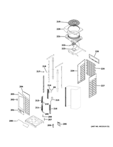 Part Location Diagram of WP53X26757 GE UPPER LIQUID HEADER