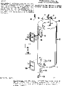 Replacement Parts Diagram and Parts List for 183322311  Kenmore Water Heater