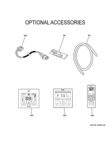 Optional Accessories Diagram and Parts List for HSU12VHGDBG  Haier Air Conditioner