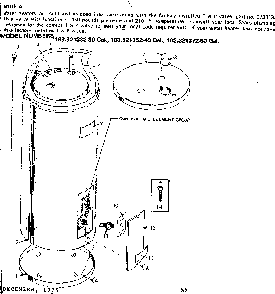 Replacement Parts Diagram and Parts List for 183321372  Kenmore Water Heater
