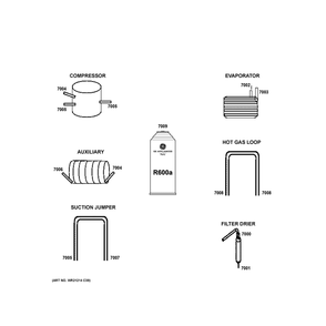 Lokring Connectors Diagram and Parts List for QJS15HYRCFS  Haier Refrigerator