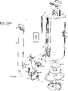 Replacement Parts Diagram and Parts List for 183338012  Kenmore Water Heater