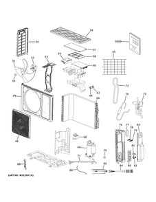 Part Location Diagram of WJ71X27893 GE REAR GRILLE