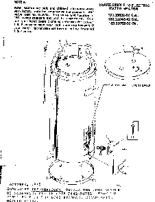 Replacement Parts Diagram and Parts List for 18332052  Kenmore Water Heater