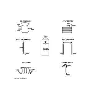 Lokring Connectors Diagram and Parts List for HRB15N3BCGS  Haier Refrigerator