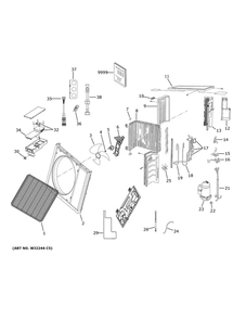 Ductless Split A/C Diagram and Parts List for 1U12EH2VHE1  Haier Air Conditioner