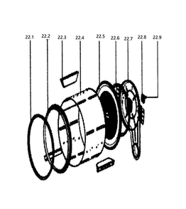 Drum Diagram and Parts List for HLTD600AGW  Haier Dryer