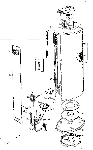 Replacement Parts Diagram and Parts List for 183338310  Kenmore Water Heater