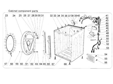 Part Location Diagram of WD-6150-95 Haier SCREW