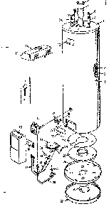 Replacement Parts Diagram and Parts List for 183338530  Kenmore Water Heater