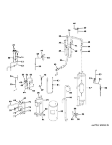 Sealed System Diagram and Parts List for MVHP072ME2CA1  Haier Air Conditioner