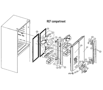 Fridge Asy Diagram and Parts List for PBFS21EDAS  Haier Refrigerator
