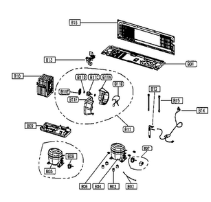Compressor Diagram and Parts List for HRF24E3APS  Haier Refrigerator