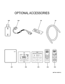 Optional Accessories Diagram and Parts List for AW18LC2VHB1  Haier Industrial Fan / Circulator
