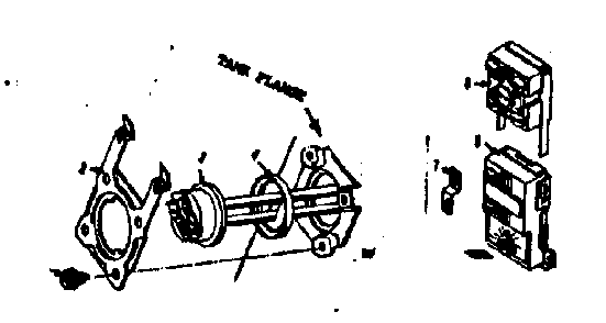 Tank Flange Diagram and Parts List for 18332270  Kenmore Water Heater