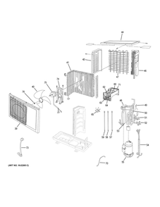 Room Air Conditioner Diagram and Parts List for HSU24VHGDBW  Haier Air Conditioner