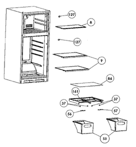 Part Location Diagram of 0060843694 Haier Crispr Cover