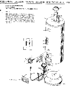 Replacement Parts Diagram and Parts List for 183332430  Kenmore Water Heater