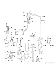 Sealed System Diagram and Parts List for MVHP096ME2CA1  Haier Air Conditioner