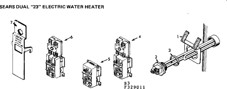 Part Location Diagram of 011238 Maytag Water heater thermostat bracket
