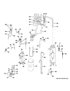 Part Location Diagram of WP53X27089 GE SV7 CONNECTION TUBE