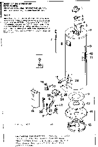 Replacement Parts Diagram and Parts List for 183334410  Kenmore Water Heater