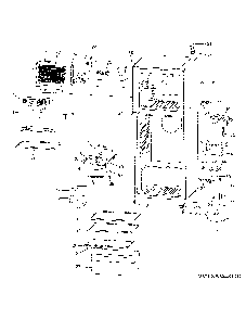 Cabinet Diagram and Parts List for HA10TG21BSW  Haier Refrigerator