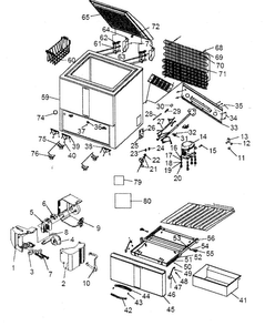 Part Location Diagram of RF-1900-36 Haier CORDPOWER