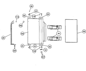 Freezer Door Diagram and Parts List for HRT18R1APW  Haier Refrigerator