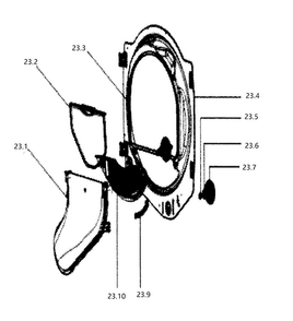 Filter Diagram and Parts List for HLTD600AGW  Haier Dryer