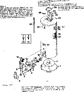 Replacement Parts Diagram and Parts List for 183337910  Kenmore Water Heater
