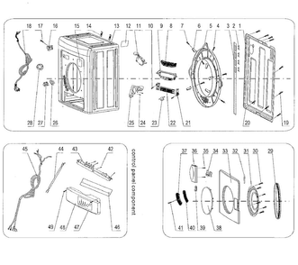 Part Location Diagram of WD-1870-23 Haier CONTROL - UNIT