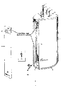 Replacement Parts Diagram and Parts List for 183329310  Kenmore Water Heater