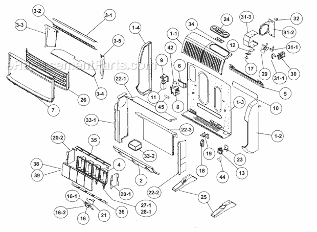 Page A Diagram and Parts List for HSIR30LPT  Heatstar Heater